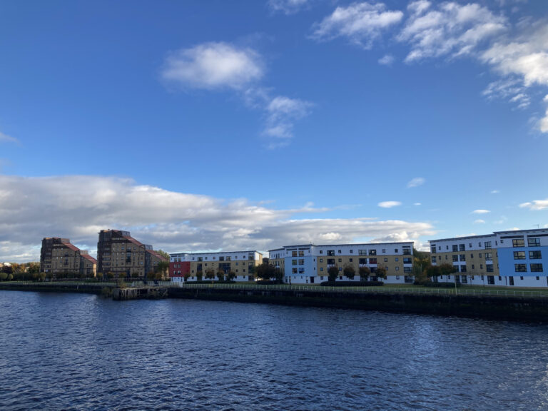 The river Clyde in Glasgow